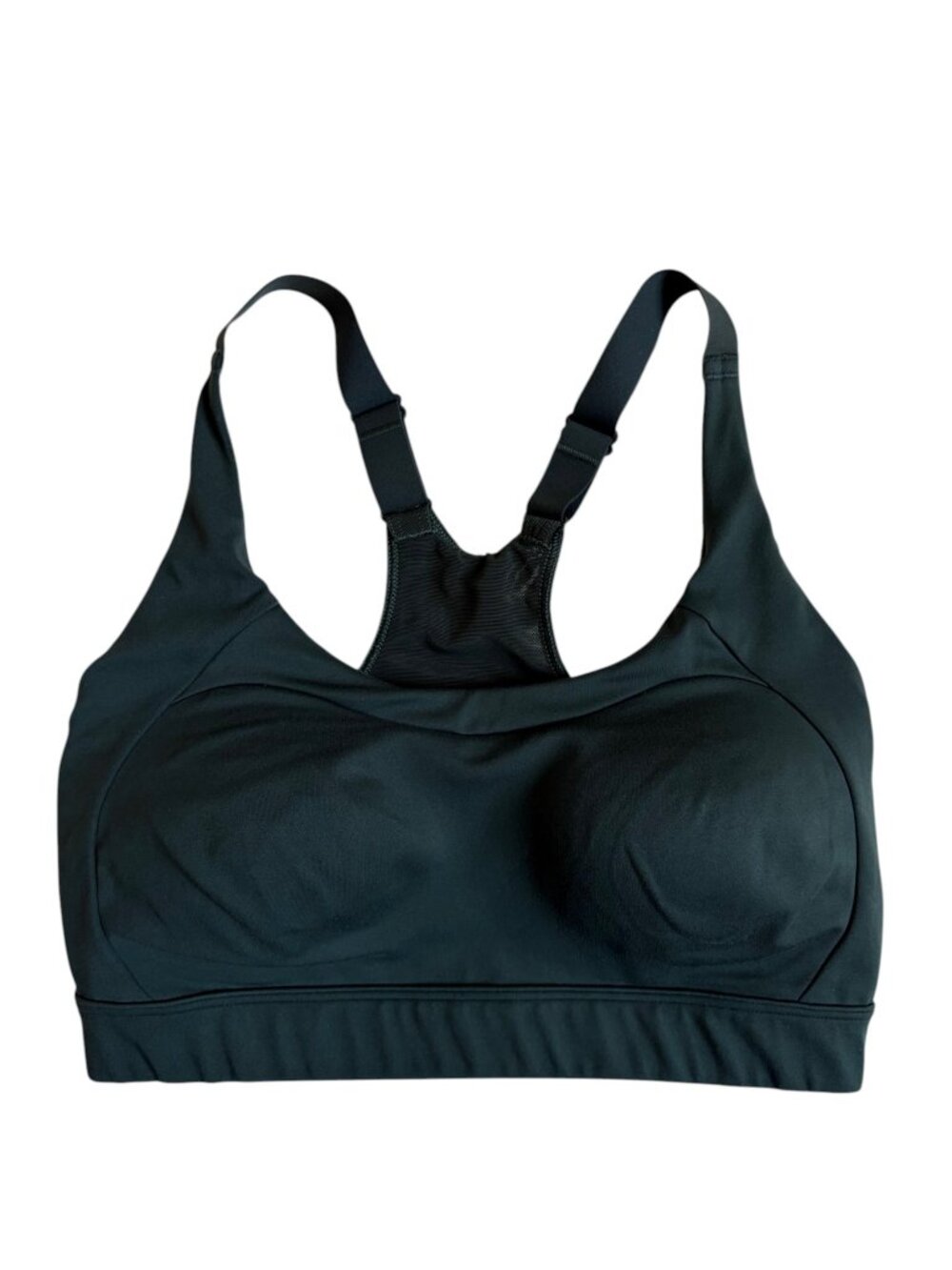 Gymshark Racer Back Sports Bra (Dark Green) - Medium